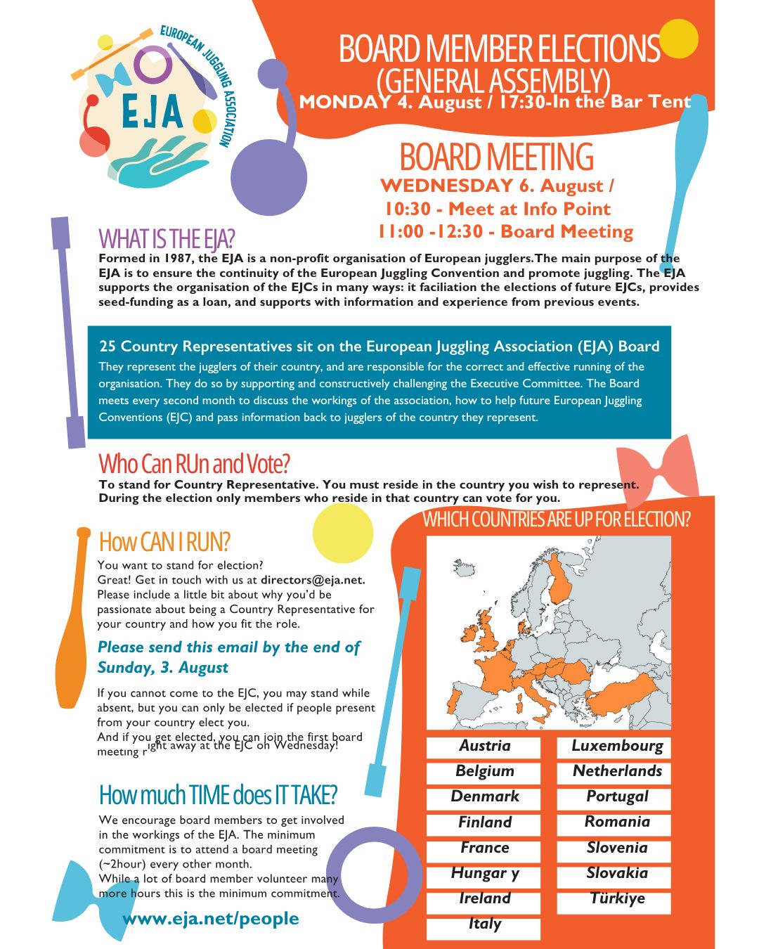 EJA Board Elections & Meeting at EJC 2025!