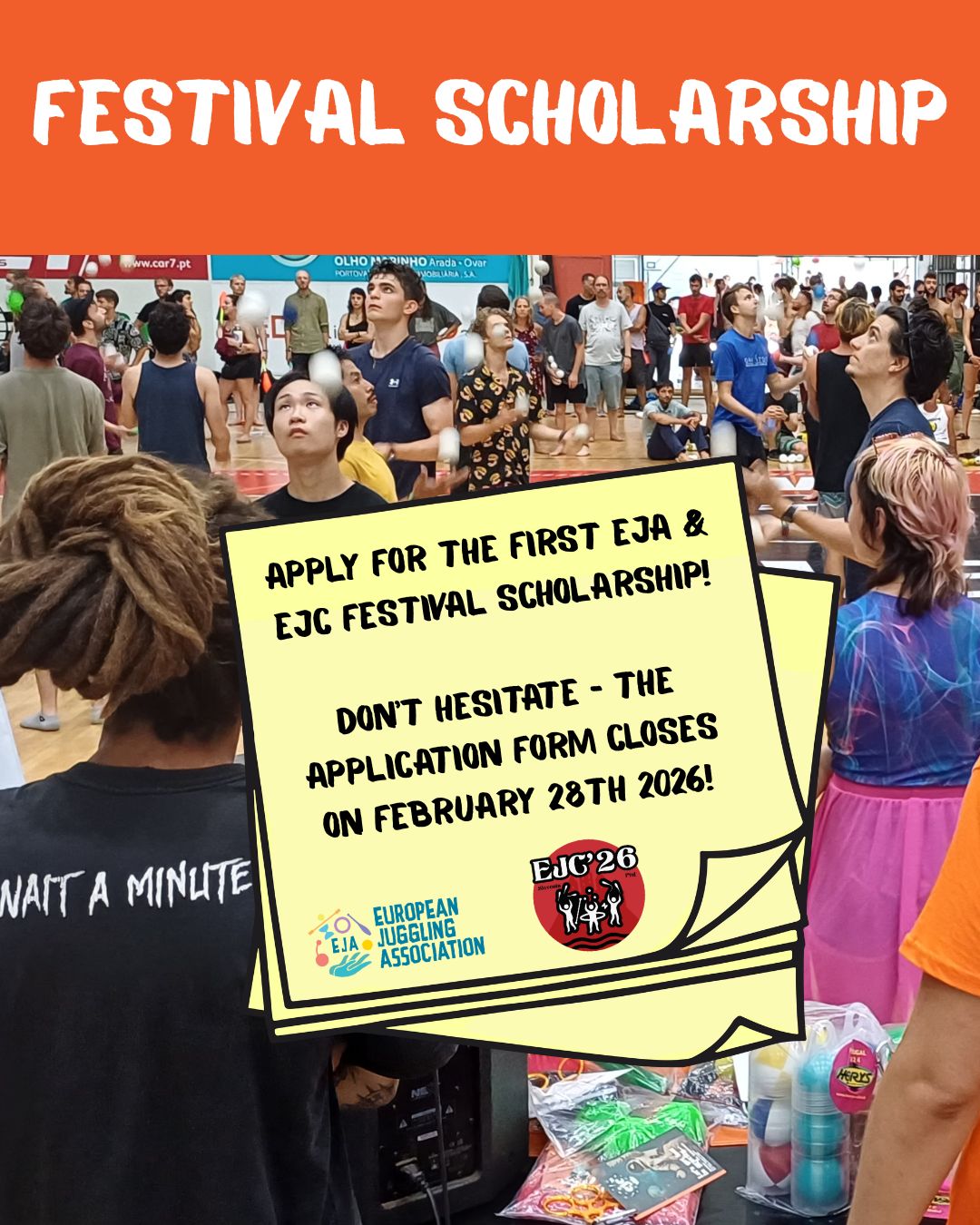 🎪 EJA & EJC Festival Scholarship – Applications Open!