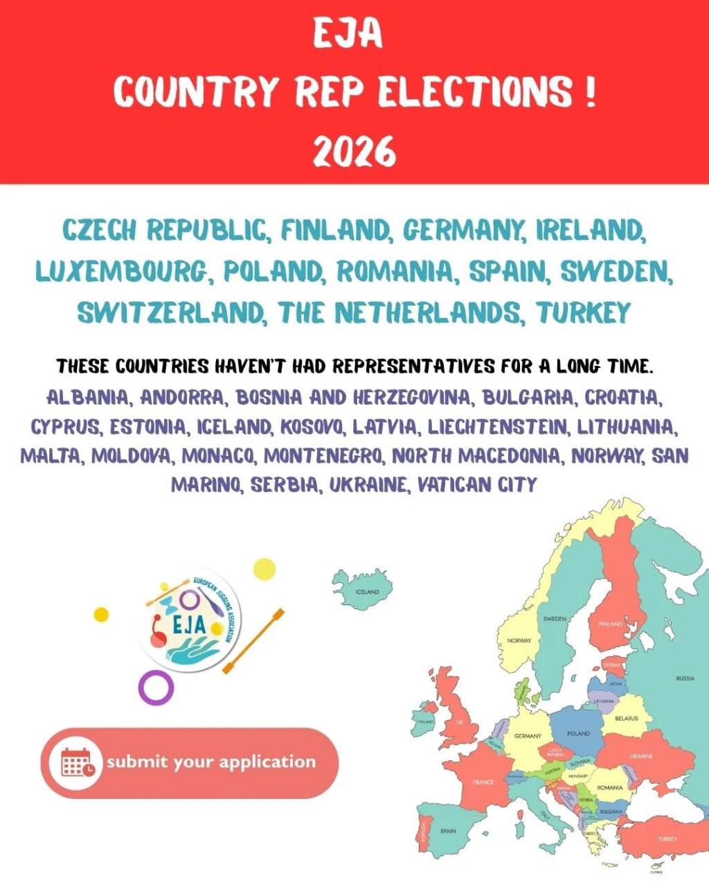 ππ₯ EJA Country Rep Elections 2026 β We need YOU