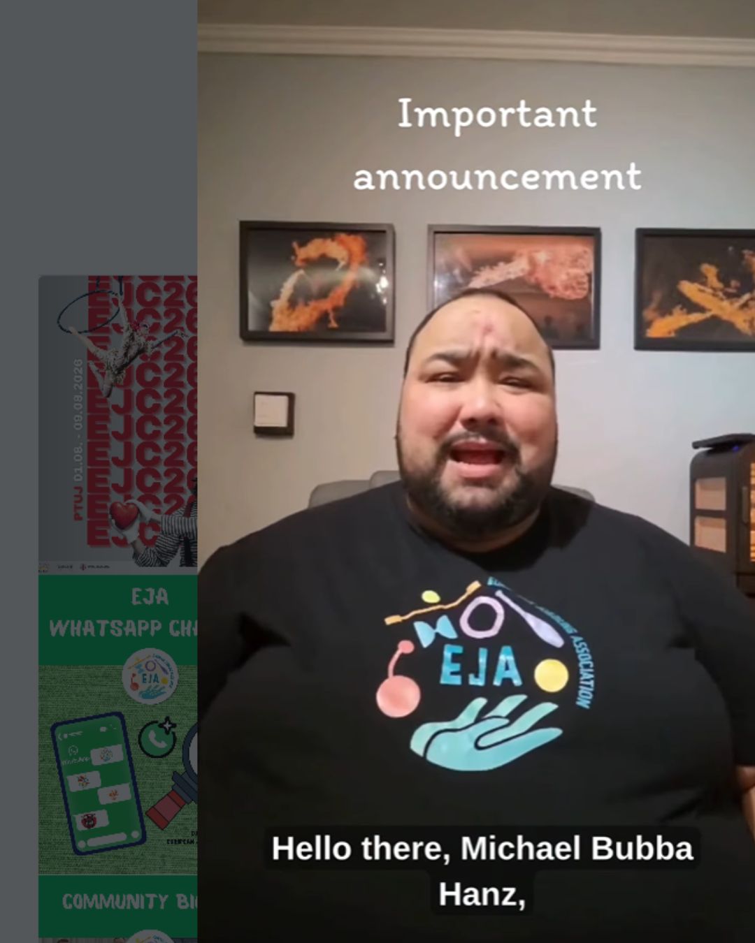 Following the recent updates about EJC 2027, our treasurer has recorded a short video